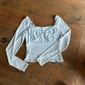 Blue Crop top Small